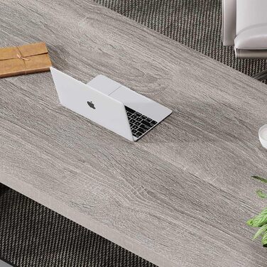 Комп&39ютерний офісний стіл LVB сірого кольору, промислове дерево, ігровий стіл для домашнього офісу, сучасний робочий стіл з дерева та металу, стіл для спальні, робочий стіл керівника у фермерському стилі з місцем для зберігання 1406075,5 см сірого кольо