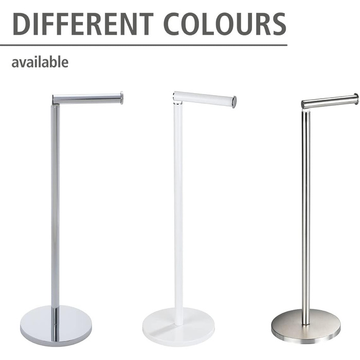 Підставка для туалетного рулону 2в1, нержавіюча сталь срібляста