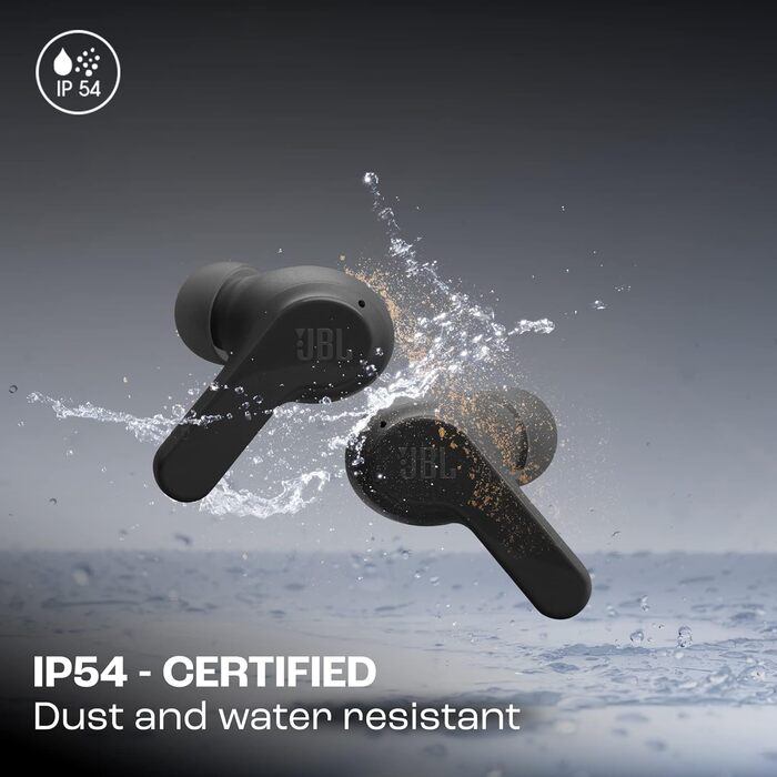 Бездротові навушники-вкладиші з водонепроникністю IP54 та IPX2 - функція гучного зв'язку та 32 години автономної роботи - чорного