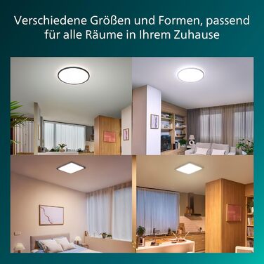 Стеля LED-світильник Philips Superslim з пультом керування, 29,1 см, білий