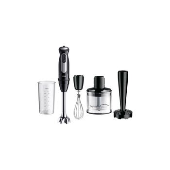 Занурювальний блендер Braun MultiQuick 5 MQ55307M потужний мотор, 2 швидкості, аксесуари з нержавіючої сталі, легке очищення, чорний