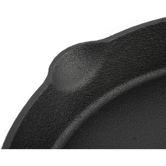 Чавунна сковорода-гриль BBQ-Toro I Чавунна сковорода з двома ручками і двома носиками I Сервірувальна сковорода I Сковорода (Ø 40