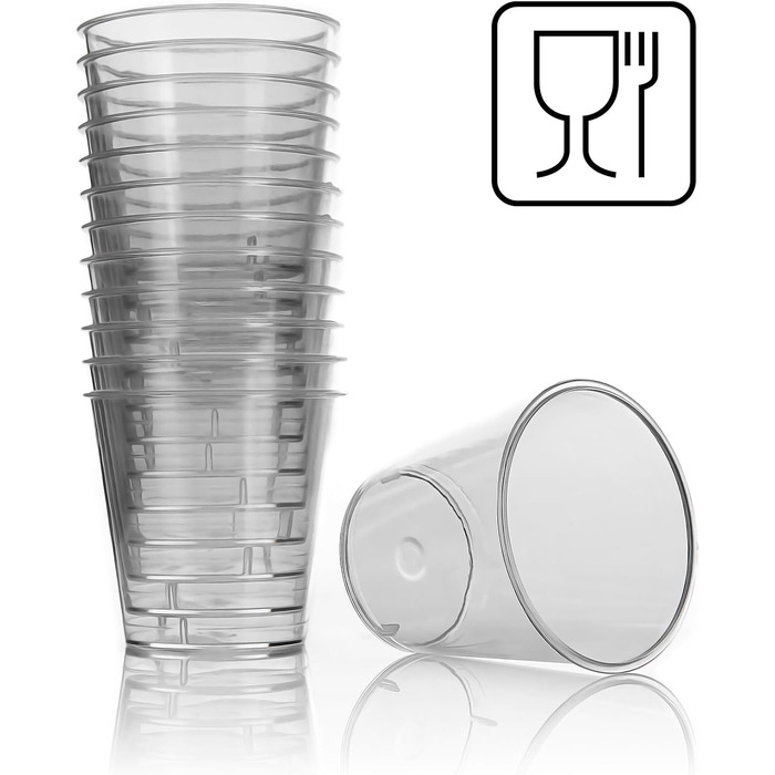 Чарки пластикові 3cl харчові безпечні міцні та багаторазові - Чарки з ударостійкого пластику 200 шт. 3cl, 200 шт.