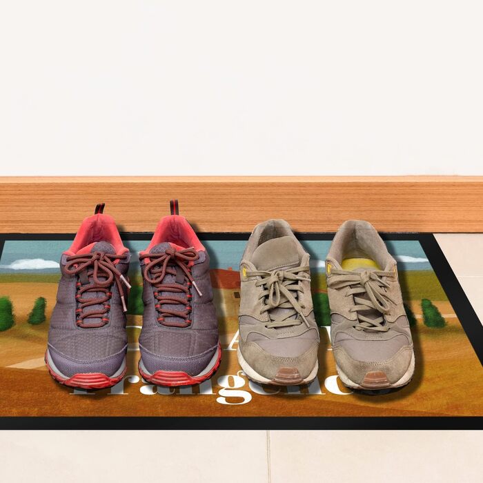 Килимок для дверей Casa Di Toskana - персоналізований з вашим прізвищем - для будинків відпочинку в Італії, літніх канікул, літнього декору, італійської атмосфери, Флоренції, Сієни, подорожей, Європи, лавандових полів