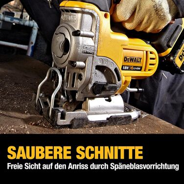 Акумуляторний лобзик Dewalt 18 вольт DCS331N (низьковібраційний високопродуктивний двигун, електронне регулювання швидкості ходу,