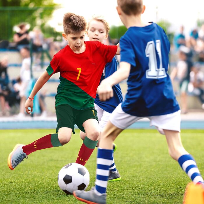 Дитяча футбольна майка yumcute, домашня майка, футбольні шкарпетки для хлопчиків, футбольна майка, дитячі футбольні шкарпетки, футбольні м&39ячі, майка, брелок, браслет та пов&39язка 7, домашня футбольна майка, 8-9 років