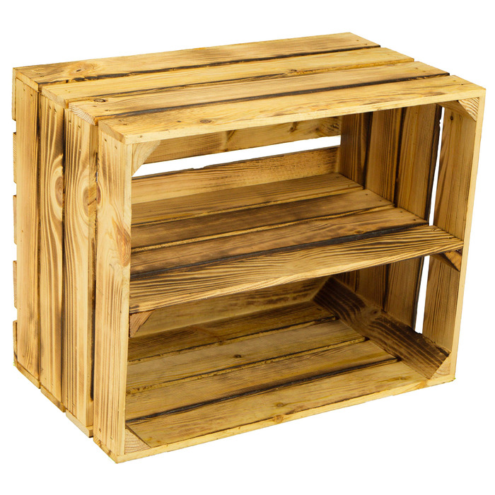 Ящик для взуття/книжкової полиці/фруктів/вину в стилі старого кантрі, з полум&39яним покриттям, розміри приблизно 50 x 40 x 29 см, поздовжнє полум&39яне покриття