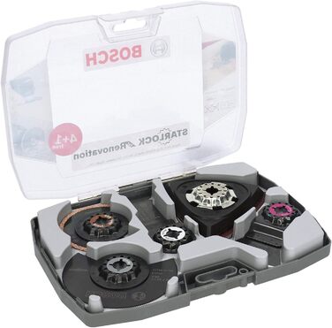 Набір багатофункціональних інструментів Bosch Professional Starlock з 5 предметів (для дерева, металу, мультиматеріалів та абразив