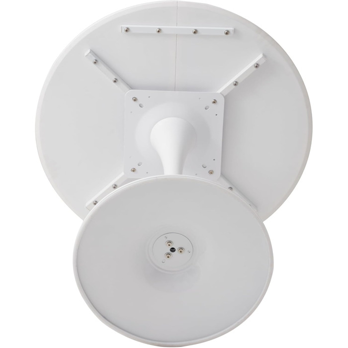 Круглий обідній стіл, сучасний обідній стіл у стилі кежуал, підходить для 2-4 осіб, ідеально підходить для вітальні, їдальні, кухні, кафе - Білий - 80 см 80*80*75 см Білий