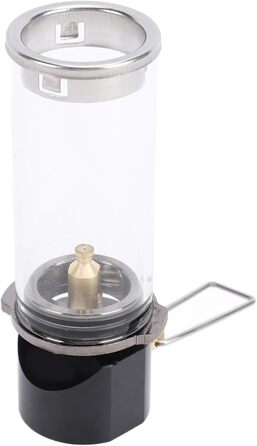 Газовий ліхтар для кемпінгу, скло з алюмінієвого сплаву та латуні, вінтажний газовий ліхтар для кемпінгу на природі, походів та риболовлі - ретро-дизайн, скло, стійке до високих температур.