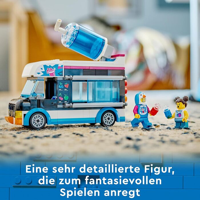 Конструктор LEGO City 60384, Фургон із напоями Slushy, 194 деталі