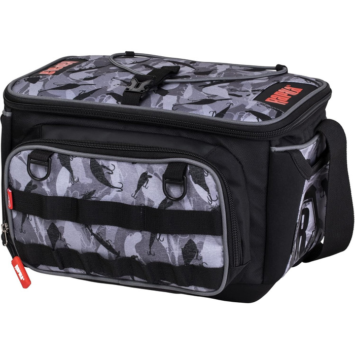 Рибальська сумка з відділеннями для зберігання LureCamo Tackle Bag - Рибальські аксесуари 35x25x22 см Сіра/Чорна