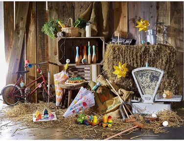 Кеглей для боулінгу - двоколірні - гра на свіжому повітрі - гра на спритність та точність, виготовлена з дерева - гра для вечірок - 2 м&39ячі - бавовняна сумка для зберігання, 6