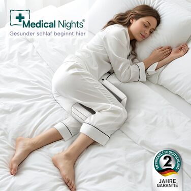 Подушка для колін для тих, хто спить на боці Ортопедична подушка для ніг для зняття болю в стегнах, спині та колінах Ергономічна подушка з піни з ефектом пам&39яті та протиковзким дизайном.