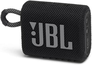 Маленька Bluetooth-колонка JBL GO 3 чорного кольору - Водонепроникна портативна колонка для подорожей - До 5 годин відтворення на