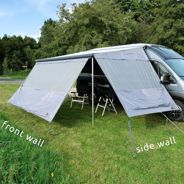 Бічні стінки блокувальника сонця дощу - 2 бічні стінки для тенту захищають від сонця, вітру та дощу