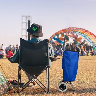 Сумка-візок для покупок Relaxdays, складана, 25 л, з колесами, витримує до 10 кг, розміри 91 x 40 x 30 см, чорна