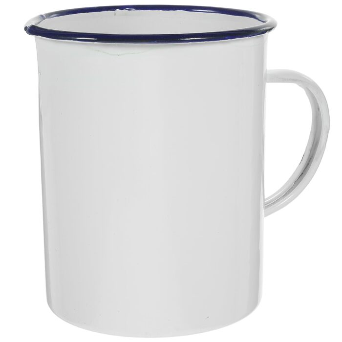 Емальований мірний стаканчик Garneck Vintage Water Cup Camping Cup із сільським дизайном для кави, чаю та гарячих напоїв, безпечний для миття в посудомийній машині та довговічний