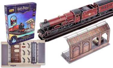 Пазл EXPLORA Гоґвортс-Експрес офіційна ліцензія Harry Potter, 172 деталі, без клею та ножиць, розвиваючий конструктор, подарункова модель (8), 3D-