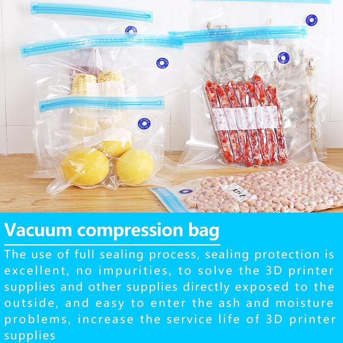 Вакуумні пакети для харчових продуктів набір вакуумних мішків, багаторазові вакуумні пакети з 1 ручним насосом, вакуумні пакети без BPA, пакети для вакуумного пакування Пакети Sous Vide Set (22x21 см * 5 26 x 28 см * 5 30 x 34 см *5), 15 шт.