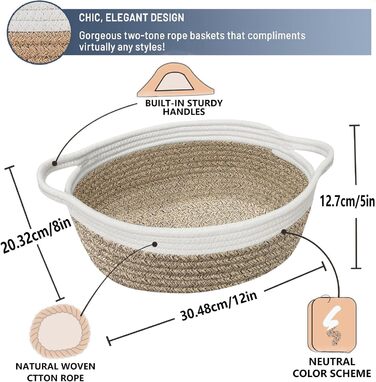 Набір плетених кошиків для зберігання з 2 предметів, плетений кошик, плетений кошик для зберігання у ванну кімнату, плетені кошики з подарунковими пакетами та атласною стрічкою, кошики для зберігання на полиці, ванна кімната, вітальня, дитяча кімната