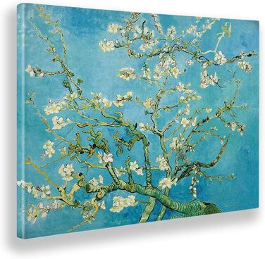 Картина - Вінсент Ван Гог - Цвітіння мигдалю - Полотно - 140x100 - Готове до повішення - Сучасний живопис для дому полотно 140x100