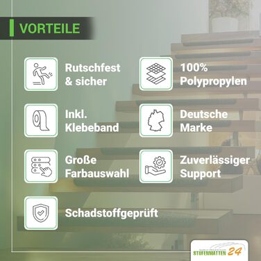 Килимки для сходів 15 шт 65 х 24 см Kettelservice-Metzker