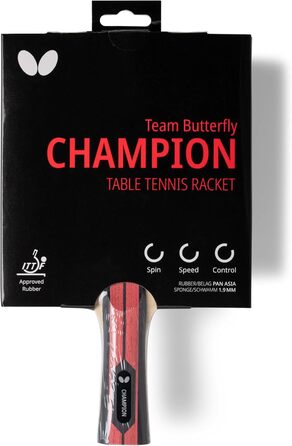 Тенісна бита Team Butterfly Champion — професійний вибір для досвідчених гравців