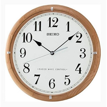 Настінний годинник Seiko QXR208Z, коричневе дерево (в'яз)