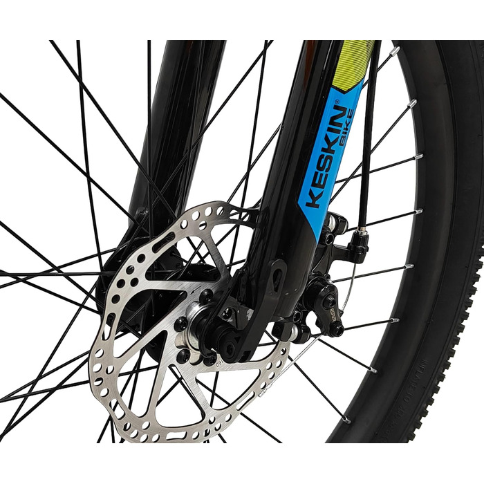 Дитячий гірський велосипед Keskin HT MTB1 24&39 21 швидкість, пневматичні шини 2.35&quot, дискові гальма, алюмінієва рама, неоново-зелений