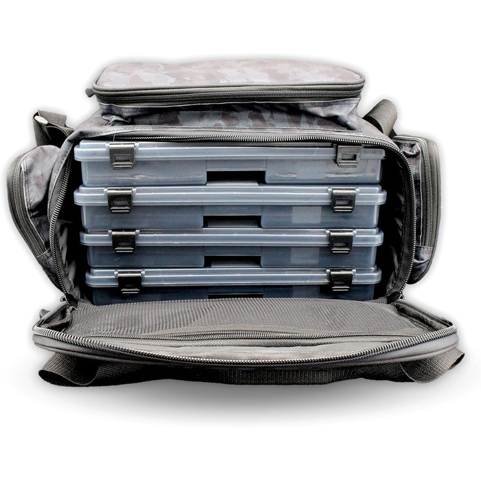 Розкішна рибальська сумка велика сумка для аксесуарів Сумка для штучної наживки з коробками