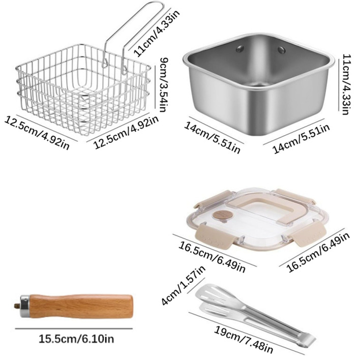 Набір посуду з нержавіючої сталі для кемпінгу, багатофункціональний, для смаження, приготування їжі на свіжому повітрі та портативного спорядження для кемпінгу, походів, нержавіюча кемпінгова плита