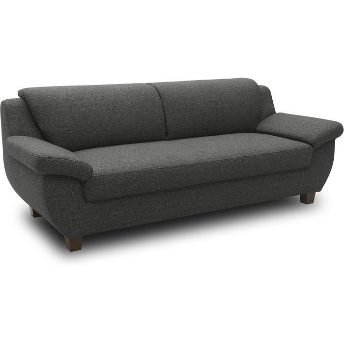 Колекція Панама, 3-місний диван, 3-місний диван, комплект, 3-2-1, антрацит, 207 см, 3-місний антрацит