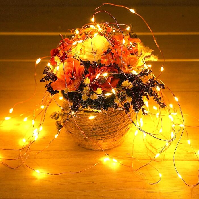 Світлодіодна батарея казкових вогнів з пультом дистанційного керування, 10M 100LED акумуляторна батарея з таймером 8 режимів IP65