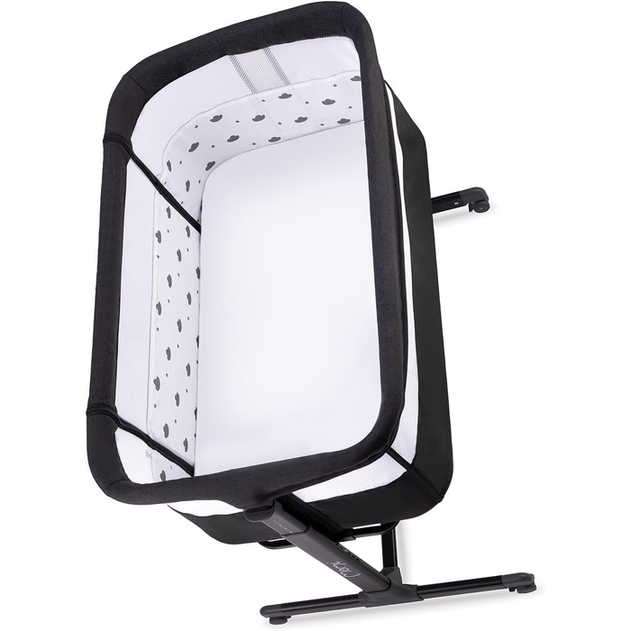 Багатофункціональна тумбочка та дитяче ліжко MoMi REVO, 6-рівневе регулювання висоти від 72 до 82 см, темно-сірий колір