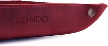 Лоток для зберігання речей Londo з натуральної шкіри - шкіряний органайзер, практична коробка для зберігання - для гаманців, годинників, ключів, монет, мобільних телефонів та канцелярського приладдя, червоний