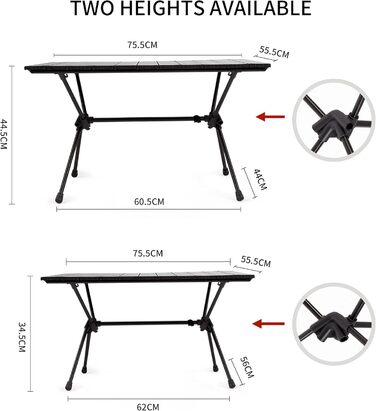 Кемпінговий стіл Naturehike, складний стіл з алюмінію, надлегкий кемпінговий стіл, маленький портативний кемпінговий стіл для саду, походів, кемпінгу
