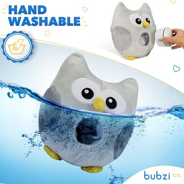 Подушка Bubzi Co Сова нічник музична скринька, білий колір