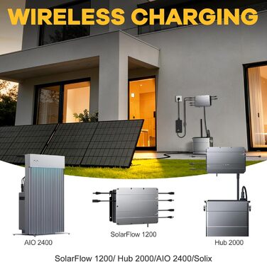 Зарядний пристрій WingFly AC-MC4, для заряджання SolarFlow Hub 1200 / Hub 2000 / AIO 2400 / Solix, 54V/3A, 162W, підходить для використання взимку та в дощову пору року.