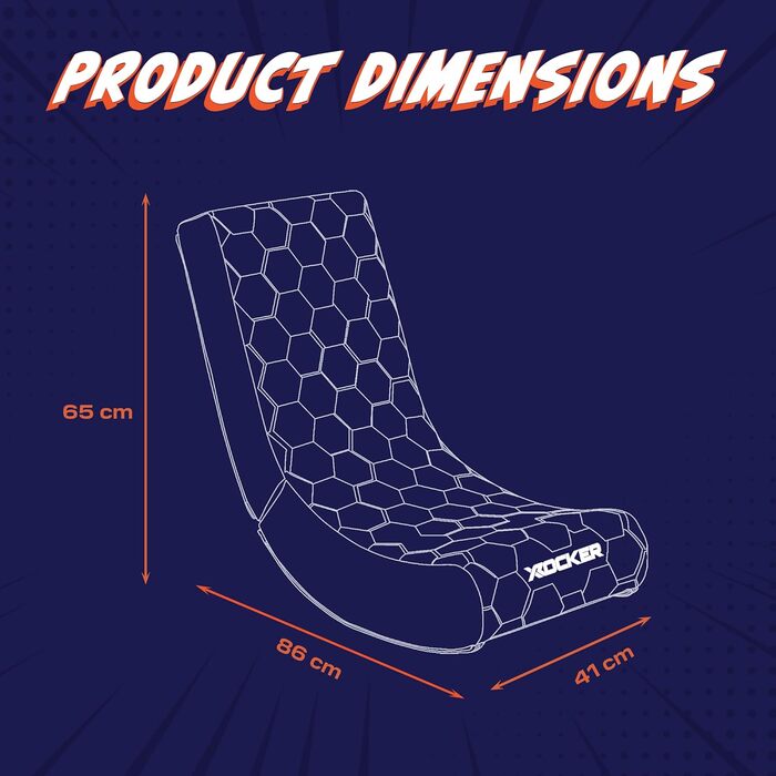 Дитяче крісло-гойдалка X Rocker Video - дизайн Neo Hex