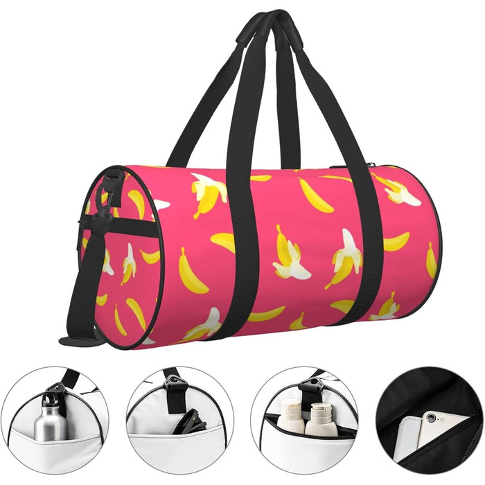 Рожева жіноча складана велика дорожня сумка для подорожей, переночування, на плече, спортивна сумка для тренувань