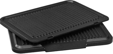 Електрогриль 2000 Вт, 6 програм, сенсорна технологія, пластини з покриттям, гриль Panini, нержавіюча сталь матова