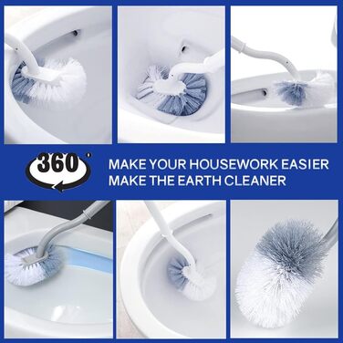 Набори щіток для унітазу, щітка для унітазу з контейнером, щітка для унітазу з очищувачем обідка, щітка для унітазу вигнута, з дов