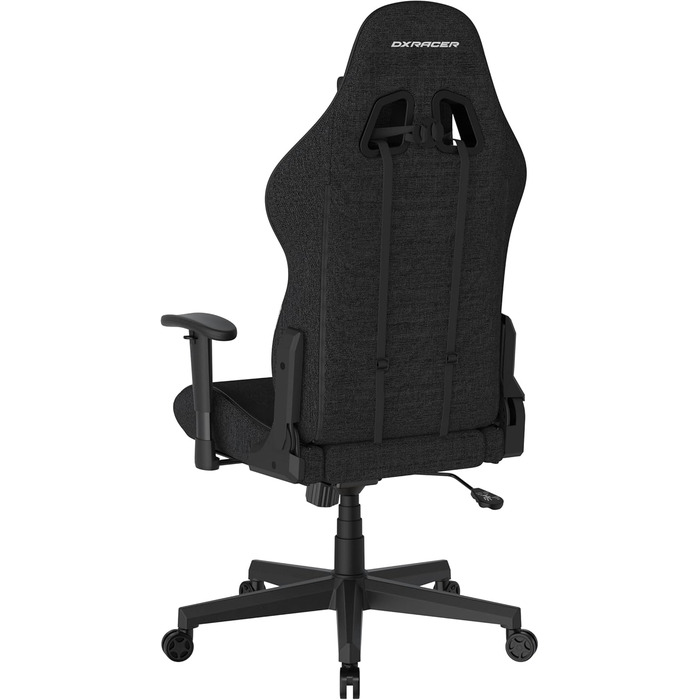 Ігрове/офісне/пильне крісло DXRacer Prince L PF132 з функцією гойдання, поворотне крісло з регульованою висотою, ергономічне крісло керівника, чорне, DXRacer PRINCE / тканина