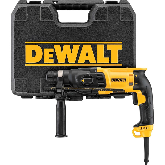Комбінований перфоратор DEWALT SDS-plus (26 мм) D25133K (800 Вт, макс. енергія одного удару 2,6 Дж, електропневматичний ударний ме