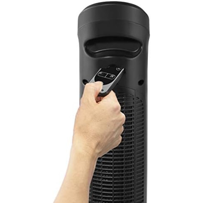 Вт Електричний обігрівач Енергозберігаючий Для використання в приміщенні, Чорний, 22,5 x 21,8 x 81,5 см, 1-в-1 обігрів, 9420 Intense Comfort Hot Ceramic Tower Heater Fan 2400