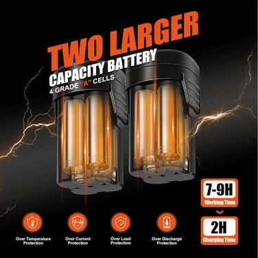 Професійні електричні садові ножиці Kebtek, акумуляторні ножиці 16,8 В для обрізки садових рослин з 2 акумуляторами ємністю 2500 мАг, діаметр різання 30 мм