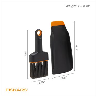 Садова лопата та щітка Fiskars, набір садових інструментів для кімнатного садівництва, пересадка та пересаджування, виготовлені з переробленого пластику