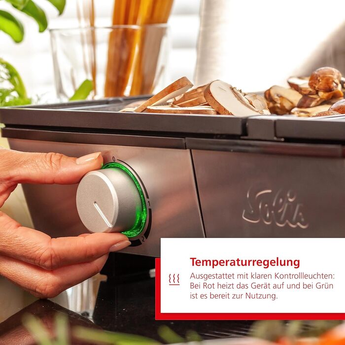 Електричний гриль - Гриль включаючи захист від бризок і 2 лопатки - Настільний гриль електричний - Нержавіюча сталь одинарна, 7951 -