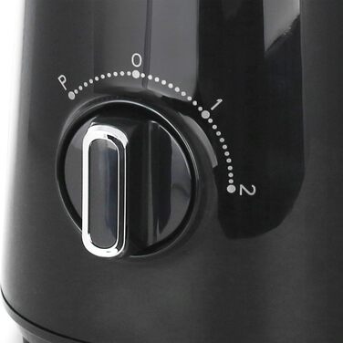 Міксер Emerio без бісфенолу А Функція подрібнення льоду Контейнер 1,5 л 2 швидкості імпульсна функція Ножовий блок з нержавіючої сталі Запобіжний вимикач Сейф для посудомийної машини 500 Вт BL-12816.8 Чорний Без бісфенолу А - Чорний